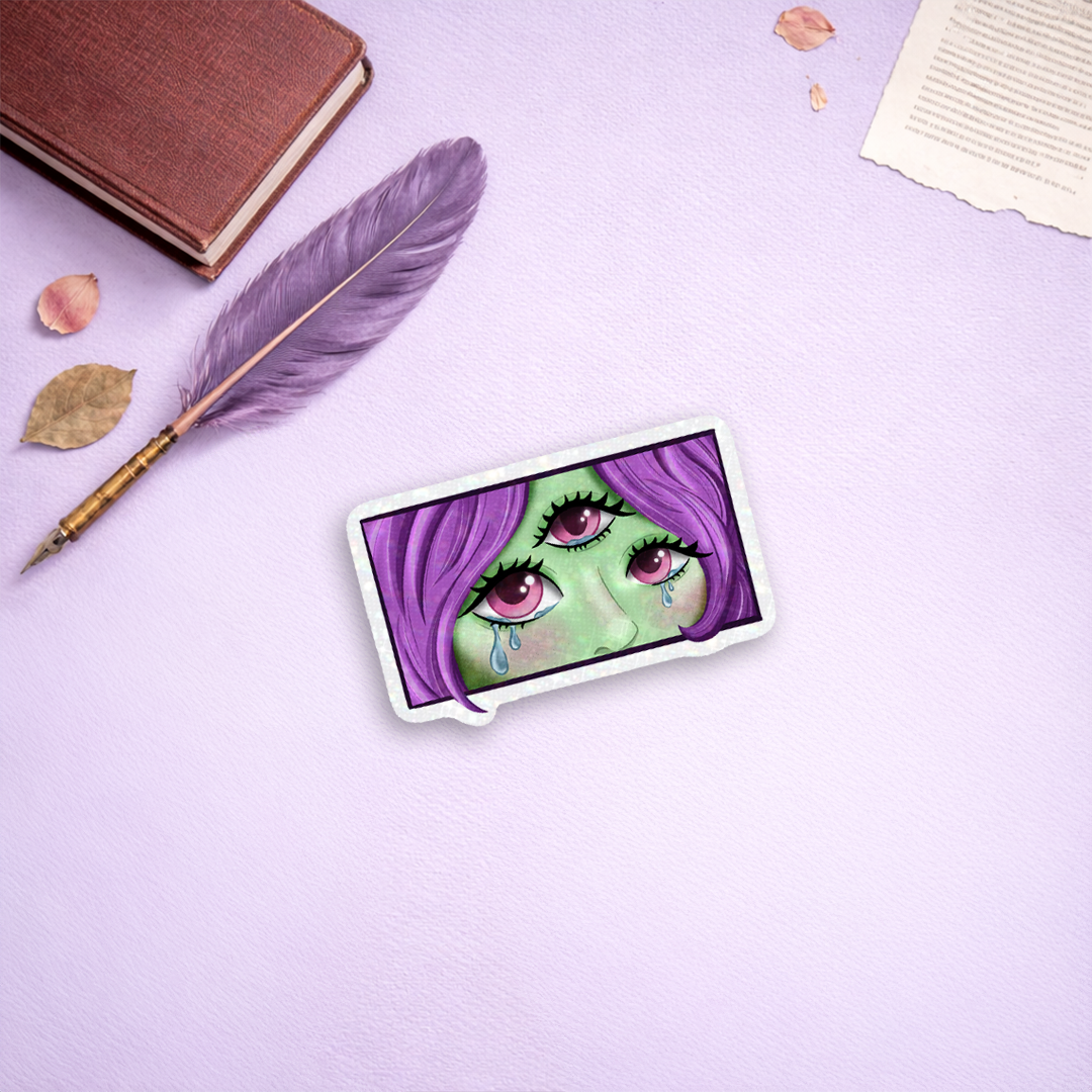 NALAH ALIEN / STICKER ESCARCHADO