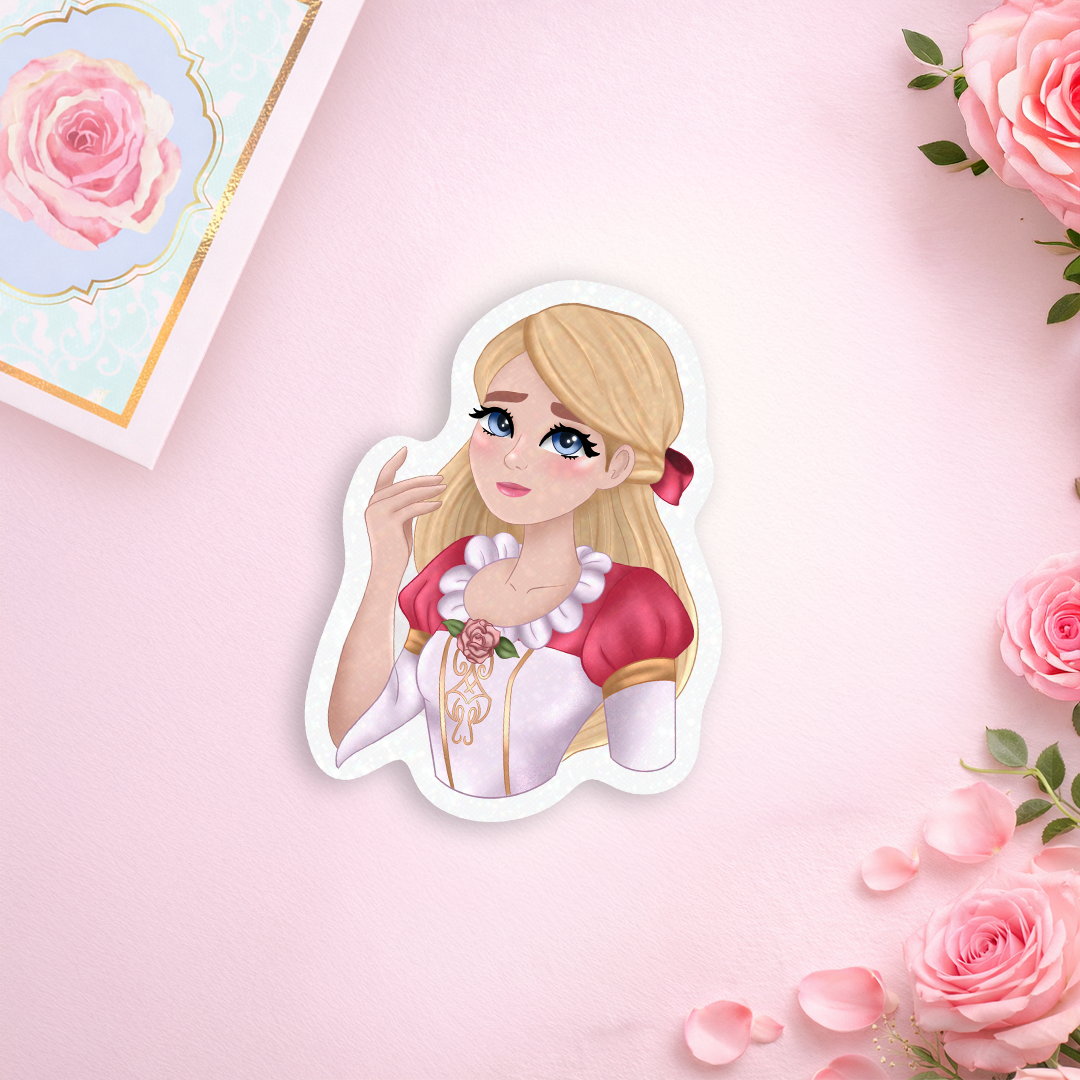 GENEVIEVE BARBIE / STICKER ESCARCHADO
