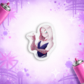 GWEN STACY MÁSCARA / STICKER ESCARCHADO