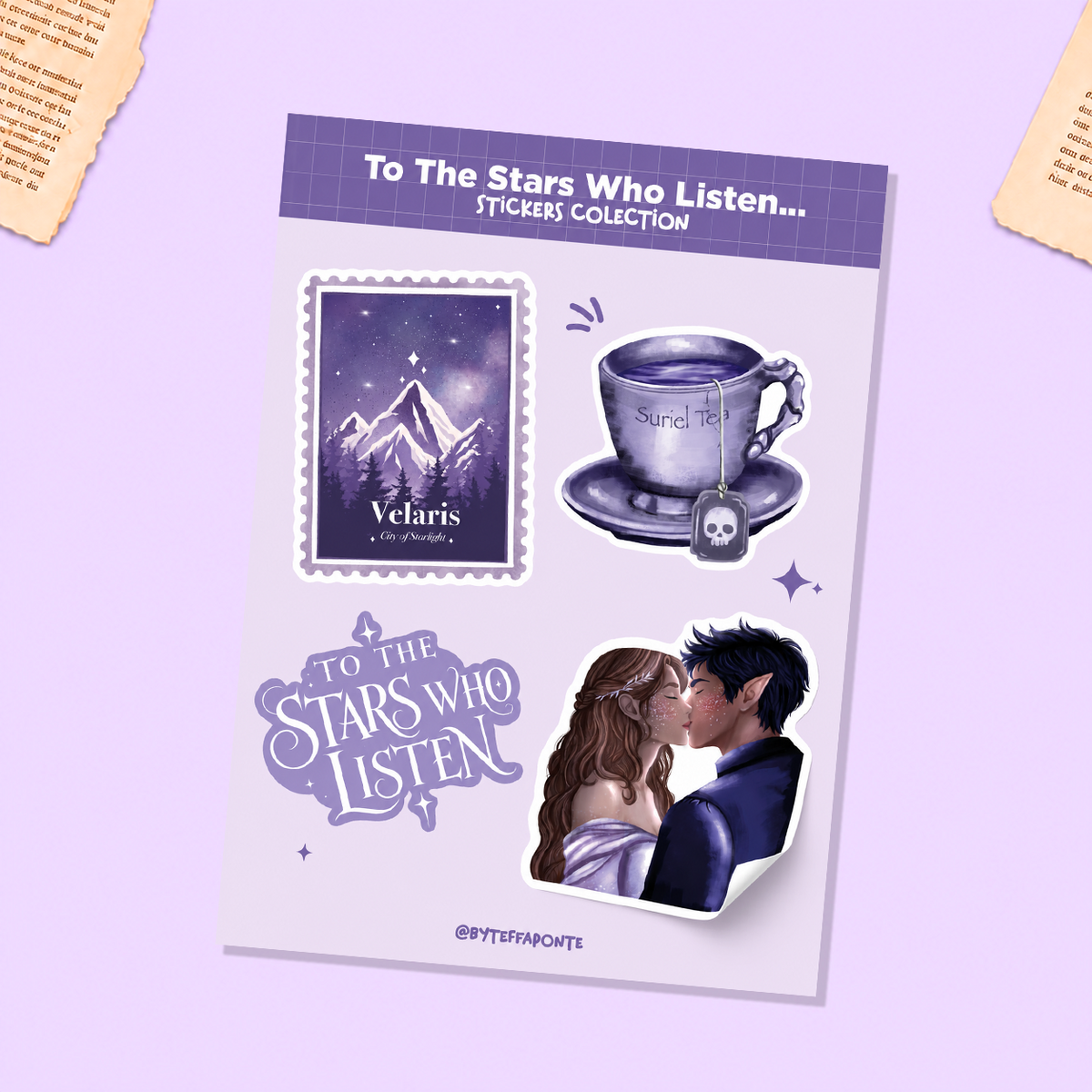 WHERE LOVE BECOMES MAGIC/ HOJA DE STICKERS